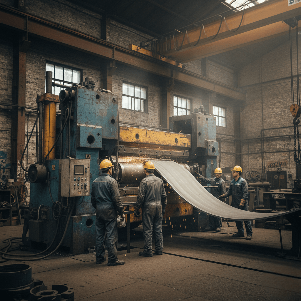 Heavy plate Bending (Rolling) facilities available For Heavy engineering sector